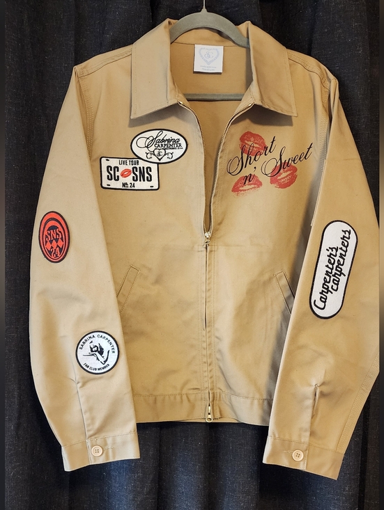 Sabrina Carpenter Jackets & Blazers - Short n' Sweet Khaki Utility Jacket with Patch Details